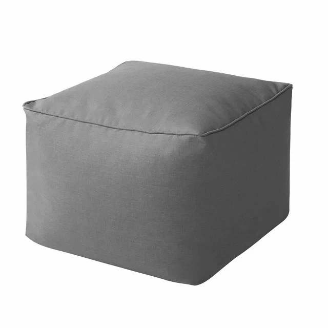 Серый квадратный чехол для дивана Bean Bag